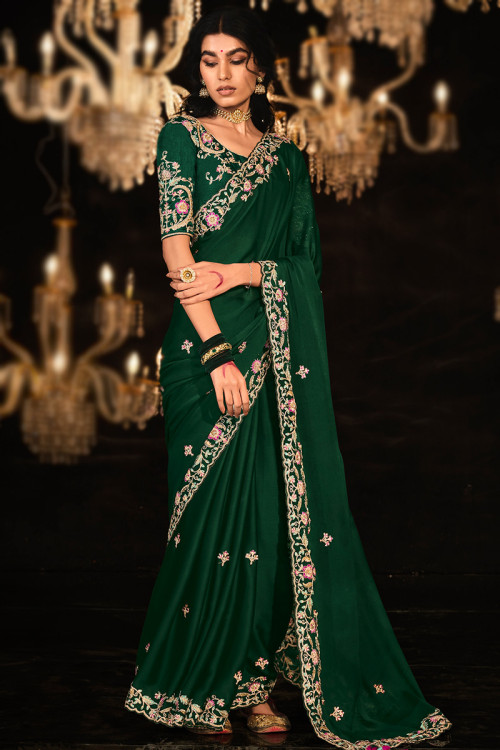 Chiffon saree party wear online online