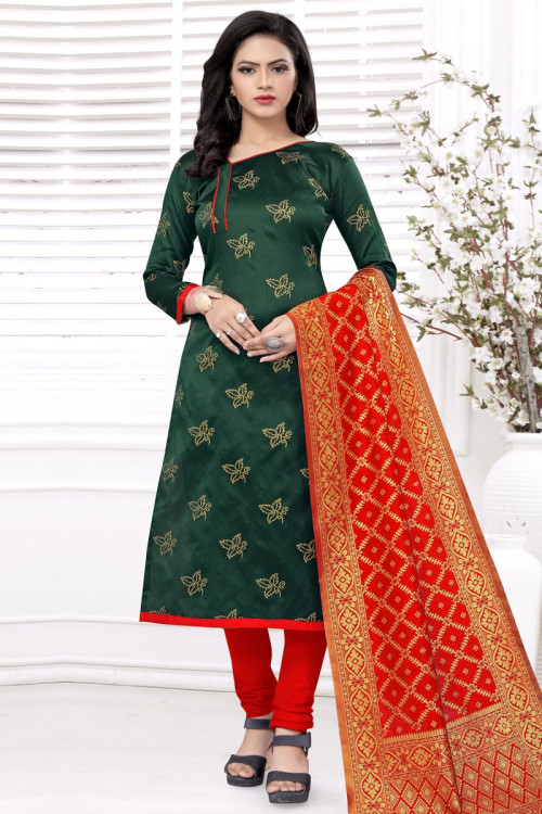 Latest cotton clearance churidar designs