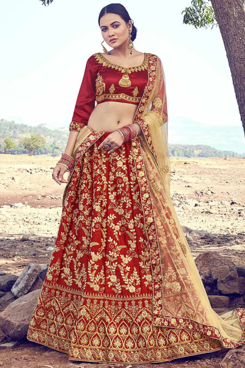 Sabyasachi Inspired Dark Burgundy Bridal Lehenga Set | Bridal lehenga red,  Indian bridal outfits, Indian bridal dress