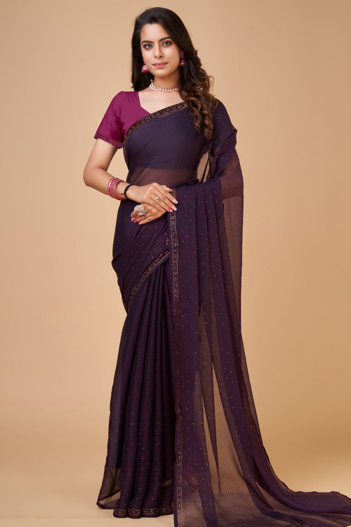 Page 2 | Purple Saree: Buy Latest Indian Designer Purple Saree Online -  Utsav Fashion