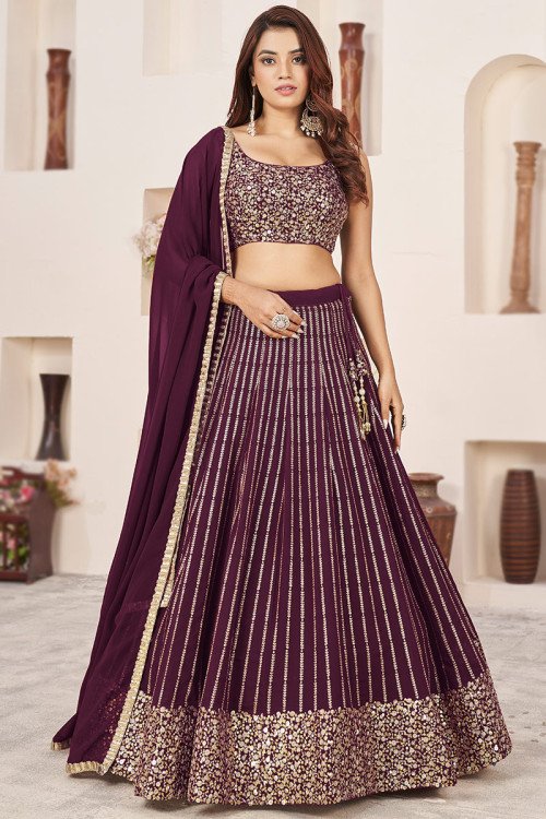 Purple Lehengas Buy Purple Lehenga Choli Online