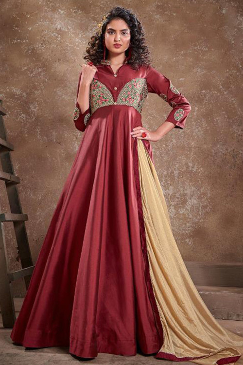 Red western dress online cheap