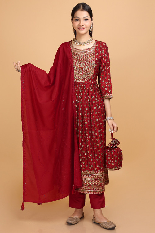 Fancy cotton on sale frock suit