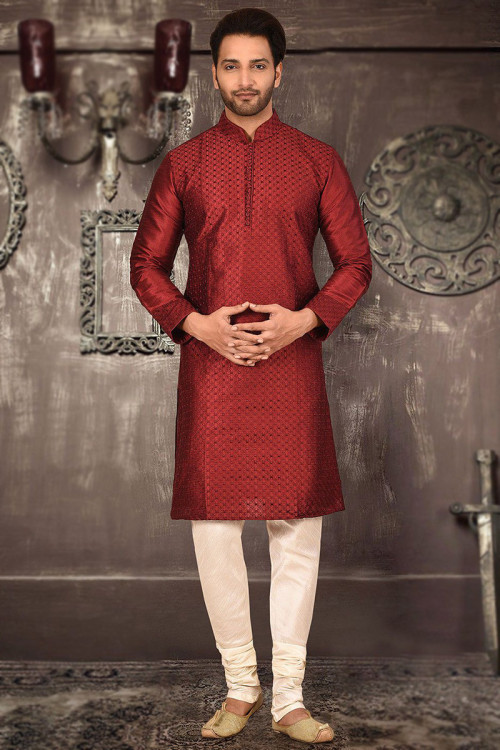 Red sale kurta pajama