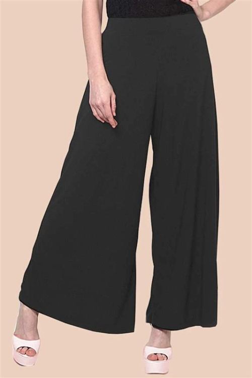 Black Lycra Palazzo Pants
