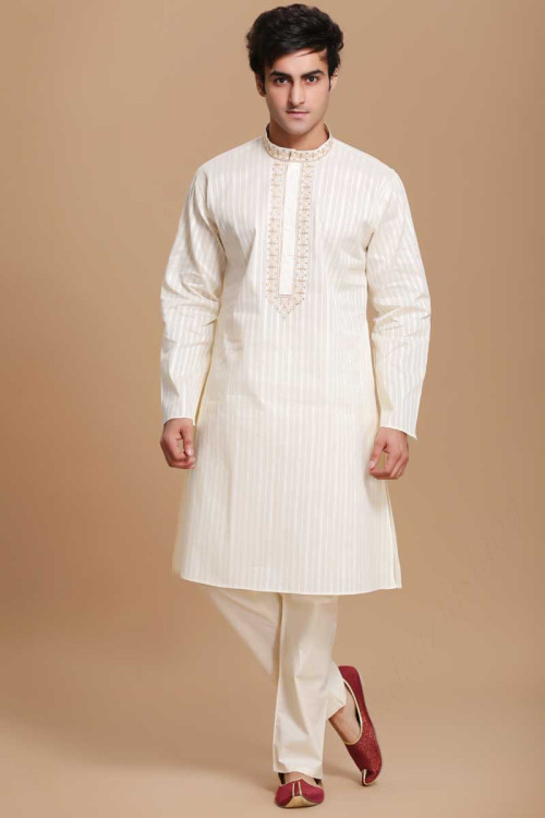 Designer Men's Eid Kurta Pyjama Set