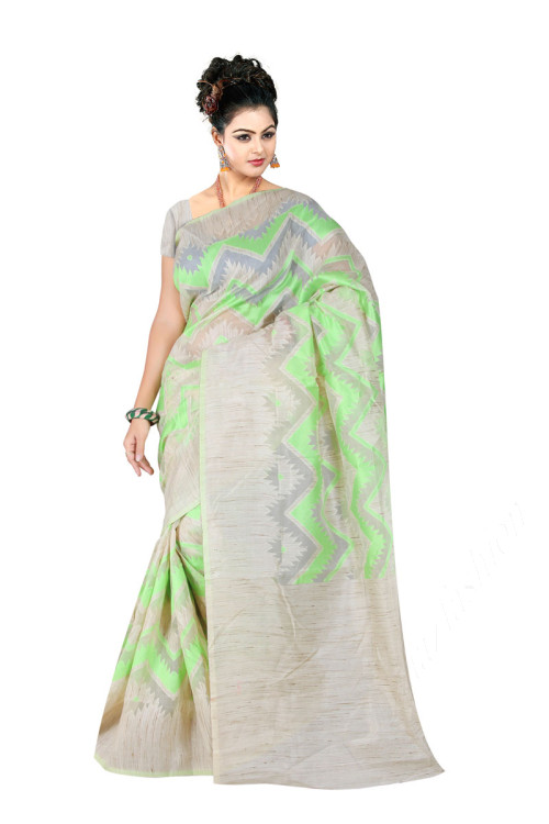 Jacquard à la mode et Kanjivaram soie Saree avec Blouse en soie Banglori