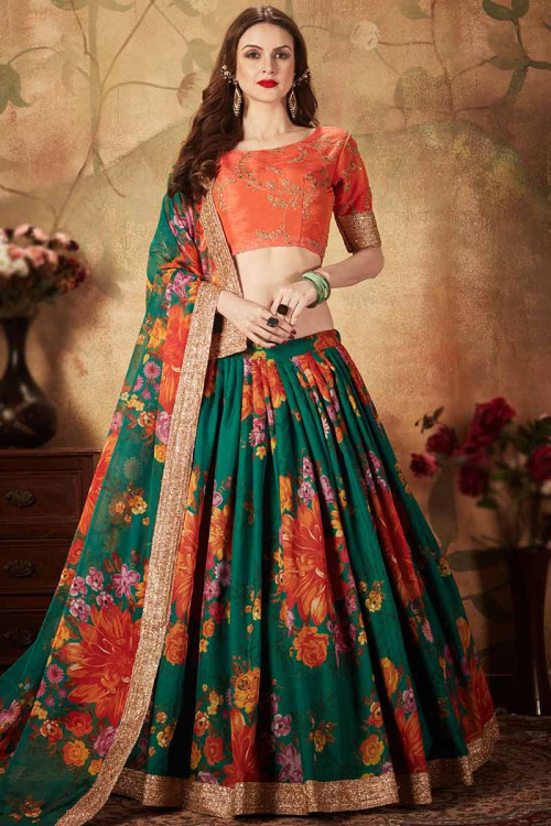 Digital Print Lehenga Choli Buy Digital Print Lehenga Choli for Women Online in UK