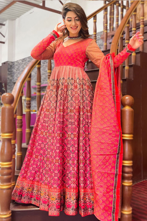 Digital print deals anarkali suits