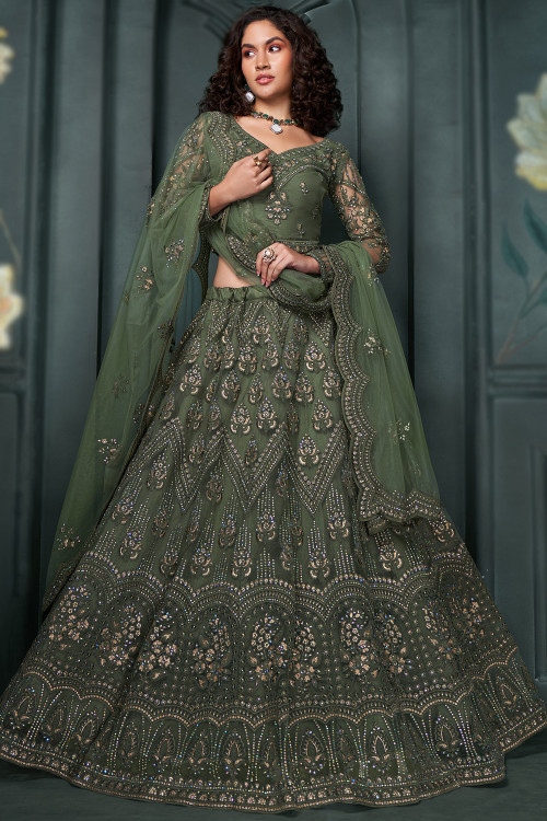 Mehndi Lehenga Shop Designer Mehendi Lehengas Online in USA