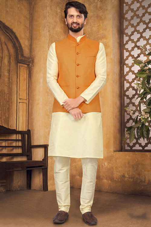 Cream Kurta Pajama Buy Cream Kurta Pajama for Men Online in USA