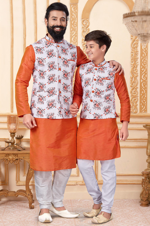 Party wear dress for father and son best sale