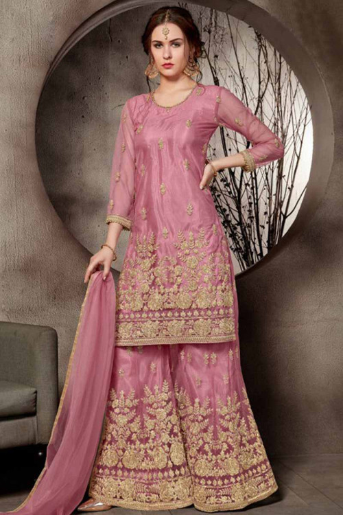 Buy Sharara Suit Wedding Women Traditional Punjabi Suits Pakistani Dresses  Gharara Customized Dress Plus Size Palazzo Online in India - Etsy