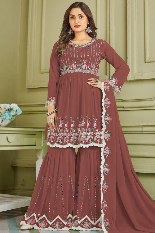Sharara with short frock 2025