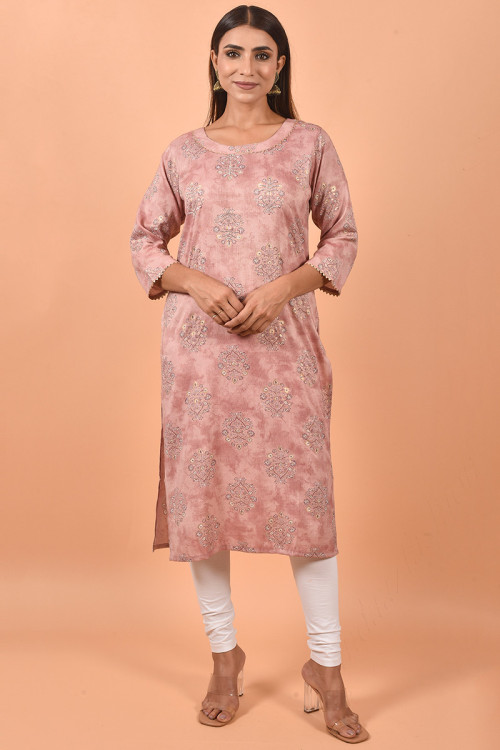Straight cut long kurtis online shopping sale