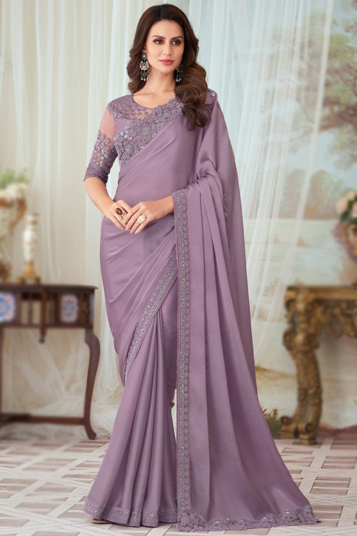 Buy MATRUCHHAYA Solid/Plain, Embellished Bollywood Georgette, Chiffon  Magenta, Black Sarees Online @ Best Price In India | Flipkart.com