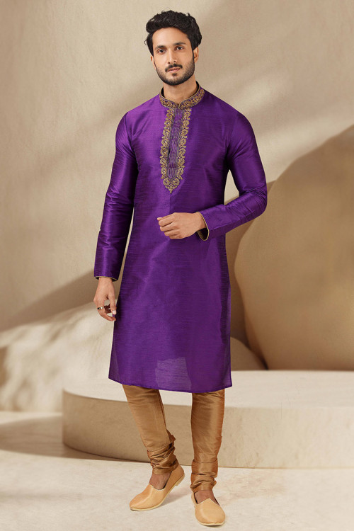 Purple colour punjabi suit sale