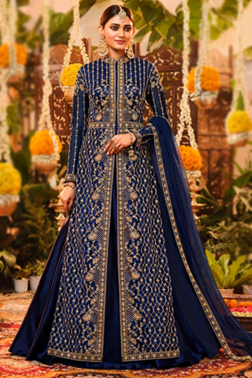 Pakistani dress with jacket on sale