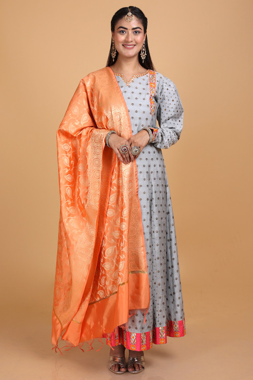 Straight cut anarkalis top
