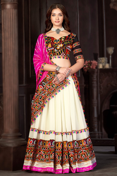 Buy 50 XL 2 Size Gota Patti Rajasthani Plus Size Lehenga Choli Online for Women in UK