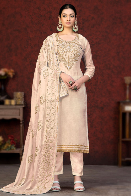Cutdana work sale salwar kameez