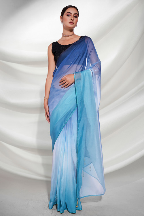Organza plain new arrivals sarees online