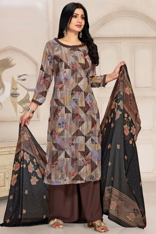 Buy online Turquoise Floral Print Suit Set from ethnic wear for Women by  Hetvi Creation for ₹1499 at 61% off | 2024 Limeroad.com