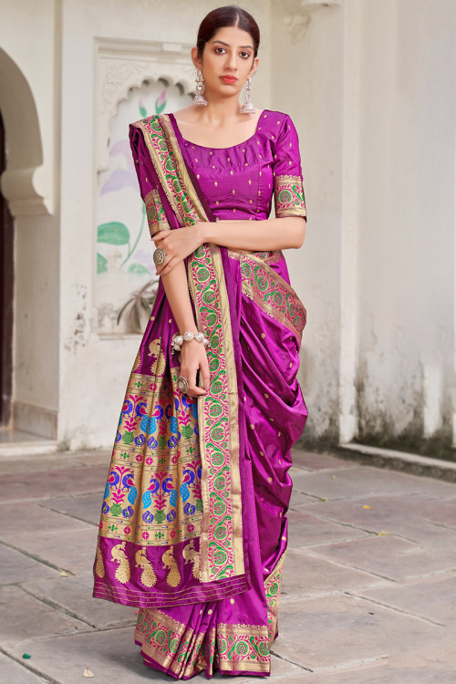 Shop Traditional Paithani Dresses Online USA Andaaz Fashion