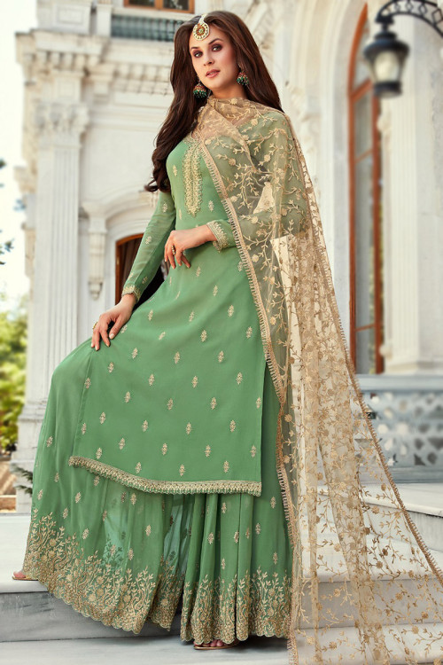 Light green punjabi suit online