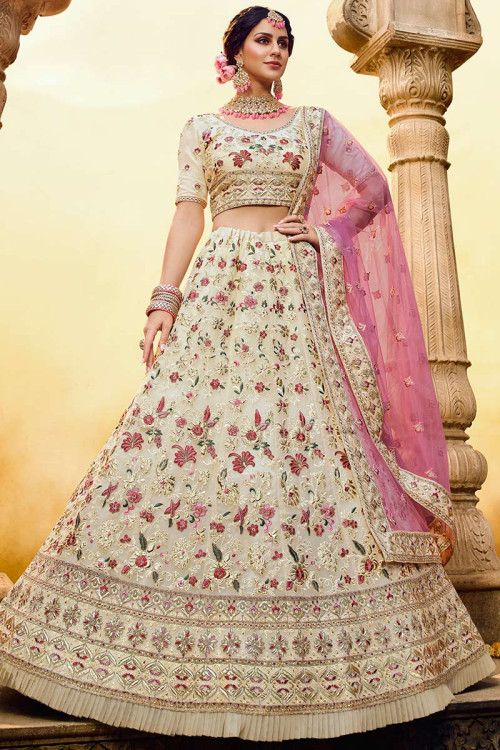 Semi-Stitched Georgette Party Wear Lehenga at best price in Pune | ID:  20384838355