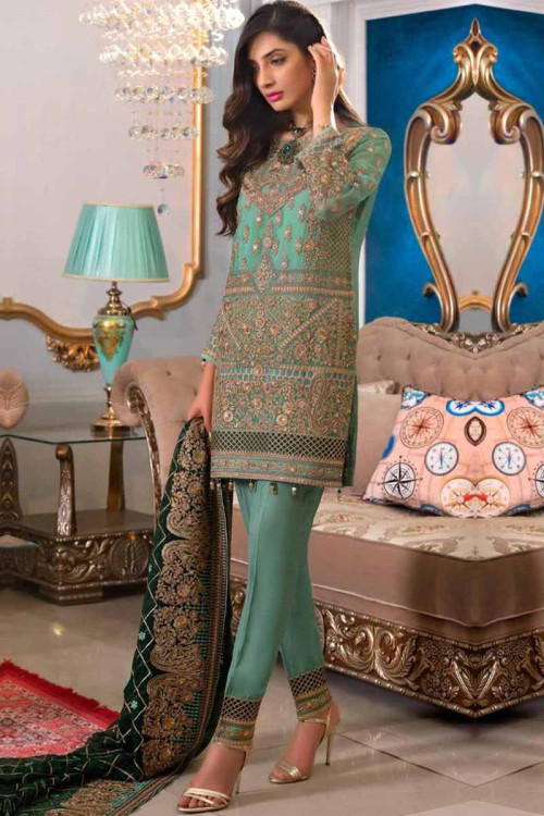 Stone work dress materials discount