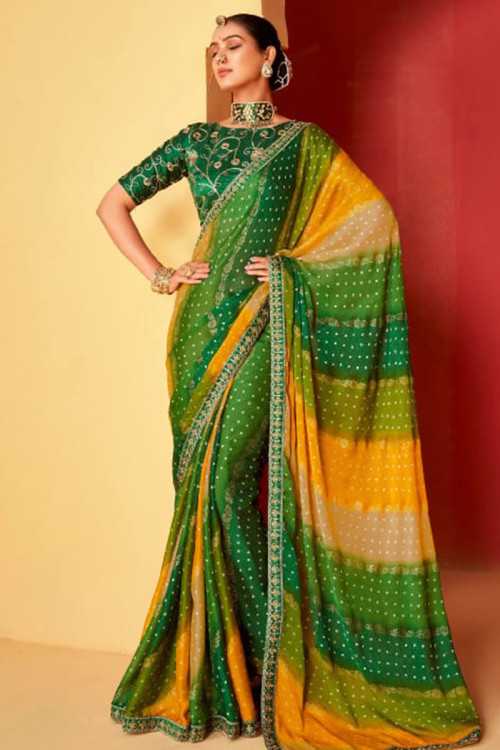 Bandhani Saree Shop Bandhej Bandhani Sarees Online in UK