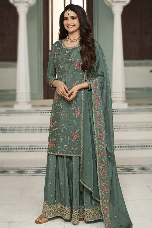 Chiffon salwar suits online cheap