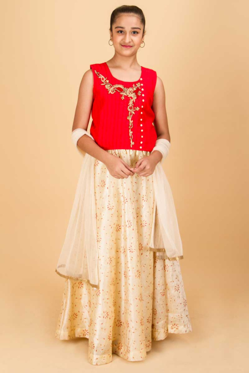 Wedding Special Anarkali Suit With Zari And Resham At Top