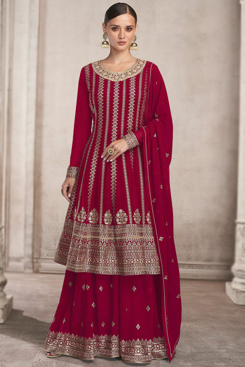 Karwa Chauth Special Suits in Red Colour | Red Suits Punjabi