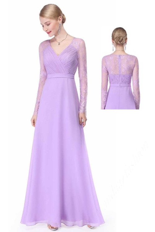 Purple Chiffon Gown