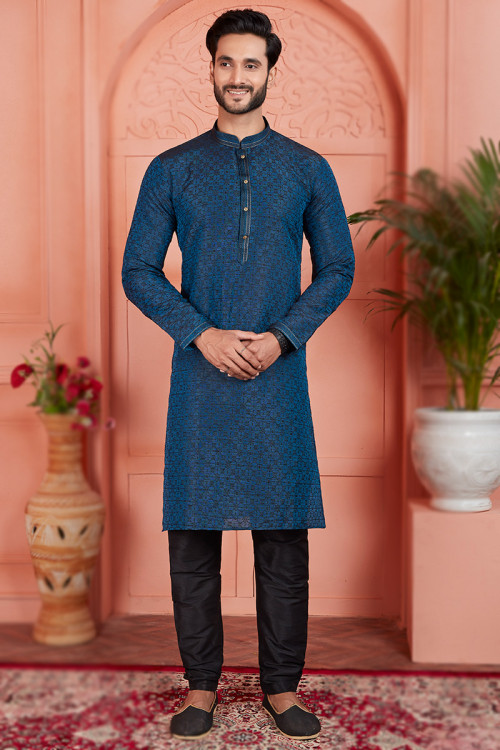 Kurta pajama chinese collar on sale