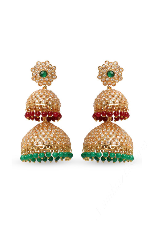 Red jhumka online new arrivals