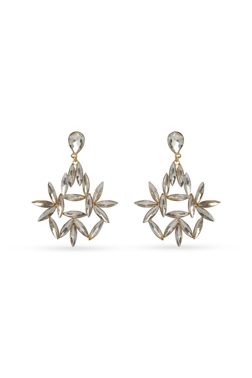 Antique Finish Drop Earrings with Engraved Design