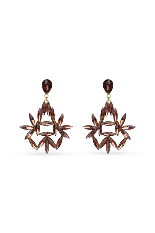 Inscribed Teardrop Earrings with Rubber Fastening