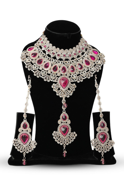  Beauitiful Kundan Bridal Set Choker Necklace Set