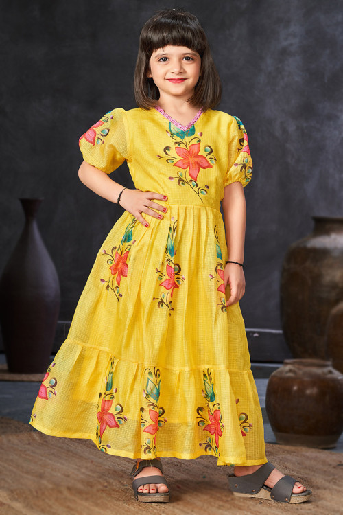 Buy Frock Style Party Wear Cotton Diwali Dress Collection Online for Women in UK