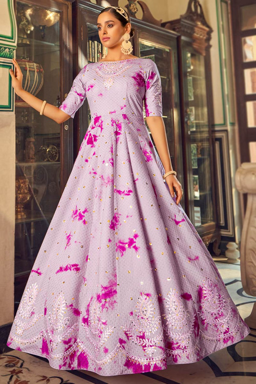 Buy 50/XL-2 Size Trends Jacquard Indian Gowns Online for Women in Malaysia