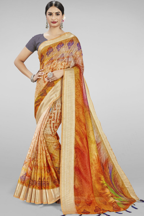 Best linen sarees online hot sale
