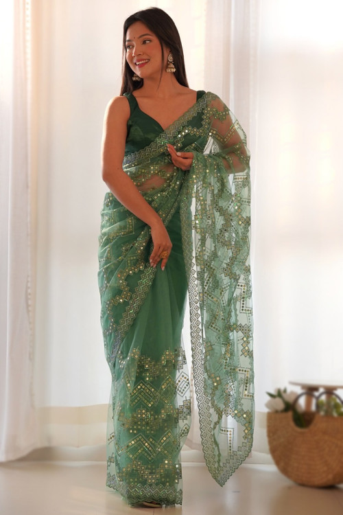 Designer Net Sarees Blouses and Embroidery for Women in USA