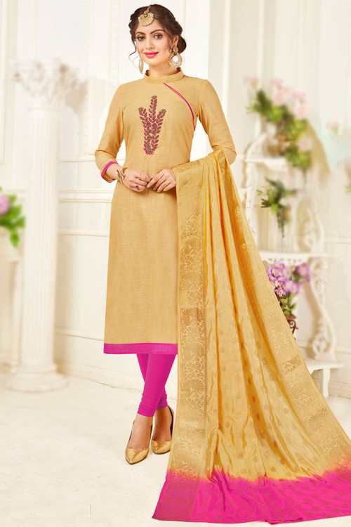 Gold Salwar Suits: Buy Gold Salwar Kameez Online at Low Prices in India -  Snapdeal