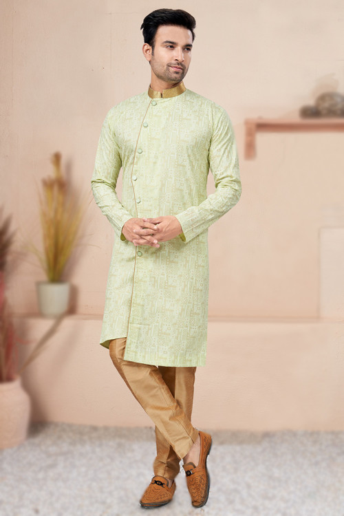Printed indo western mens discount