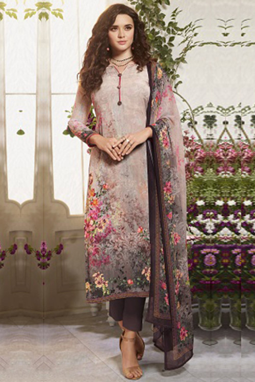 Reception, Wedding Green color Muslin fabric Salwar Kameez : 1856704