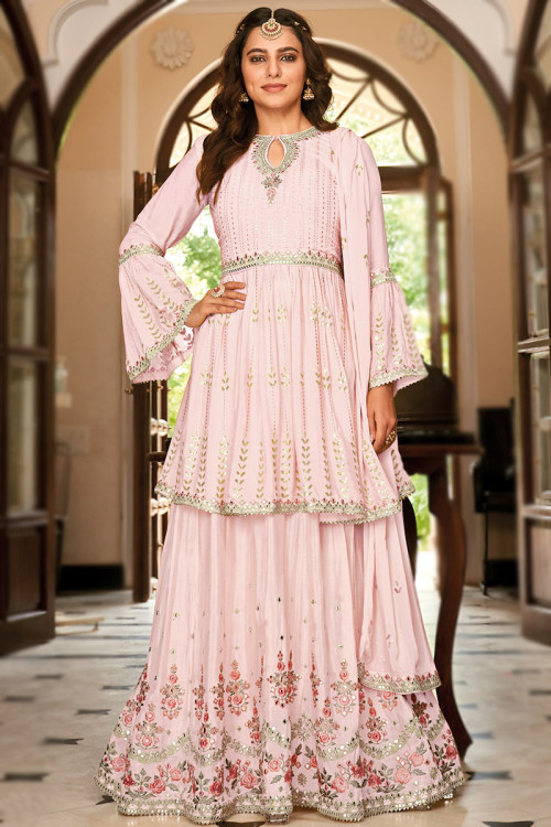 Chiffon Lehengas Buy Chiffon Lehenga Choli Online Andaaz