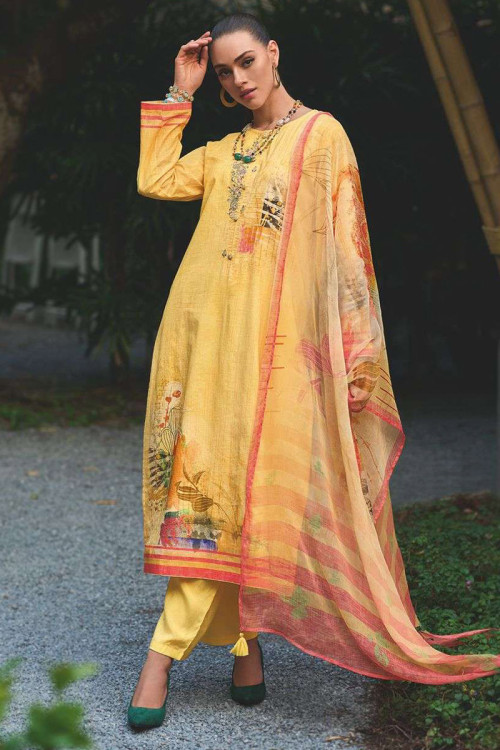 Stitched cotton salwar suits online shop